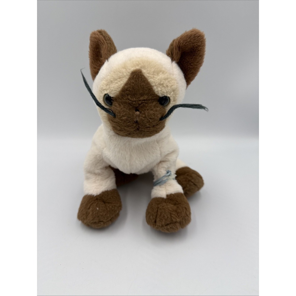 Webkinz Siamese Cat Plush Ganz HM160 Stuffed Animal Toy Blue Eyes No Code